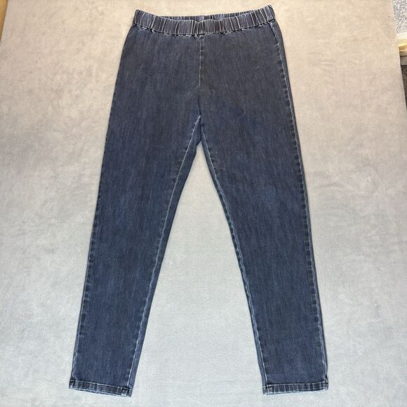 Soft Surroundings Jeans Size TXL Jeggings Blue Stretch Denim Pull-On Comfort #2 - Picture 1 of 7